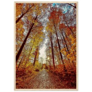 « Les portes du paradis » Poster qualité musée en papier mat encadré en bois