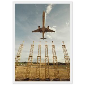 « Approche Final » Poster qualité musée en papier mat encadré en bois