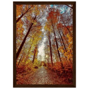 « Les portes du paradis » Poster qualité musée en papier mat encadré en bois